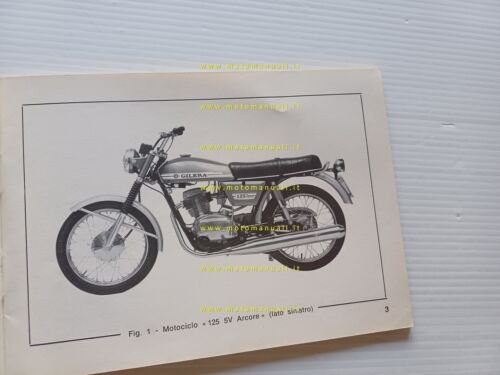 Gilera 125 5V Arcore 1976 manuale uso manutenzione originale owner's …