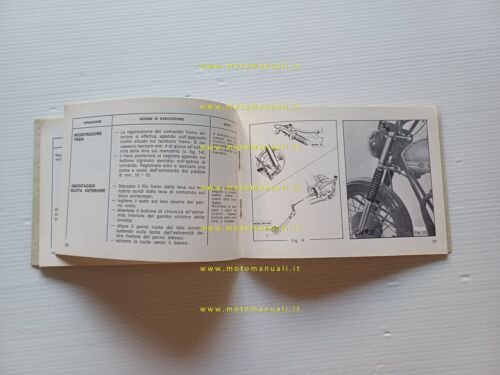 Gilera 125 5V Arcore 1976 manuale uso manutenzione originale owner's …