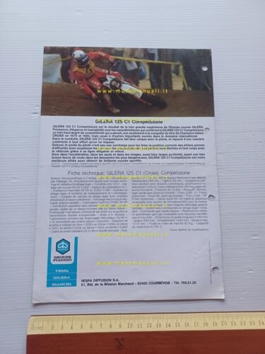 Gilera 125 C1 Cross - 125 E1 Enduro 1981 depliant …