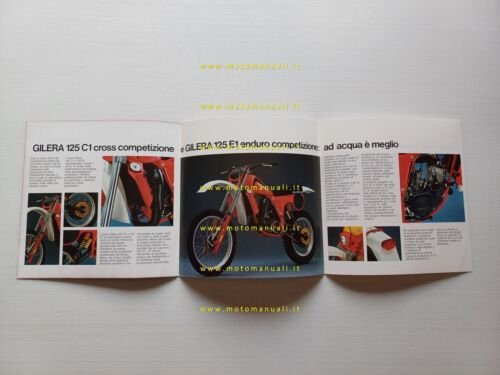 Gilera 125 C1 Cross E1 Enduro 1981 depliant italiano originale