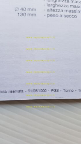 Gilera 125 Crono 1991 manuale uso manutenzione libretto originale italiano