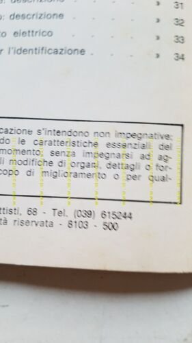 Gilera 125 GxR Competizione 1981 manuale uso manutenzione originale