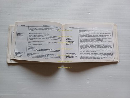 Gilera 125 KK 1986-87 manuale uso manutenzione libretto originale italiano