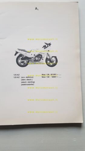 Gilera 125 KZ 1986 catalogo ricambi originale