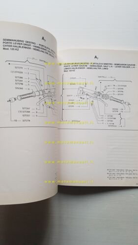 Gilera 125 KZ 1986 catalogo ricambi originale