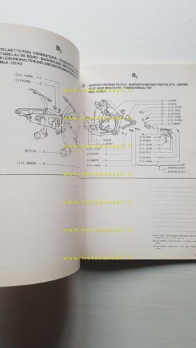 Gilera 125 KZ 1986 catalogo ricambi originale