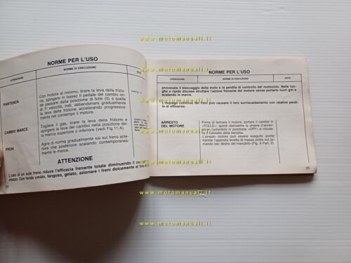 Gilera 125 KZ 1986 manuale uso manutenzione libretto originale italiano