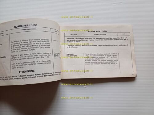 Gilera 125 KZ 1986 manuale uso manutenzione libretto originale italiano