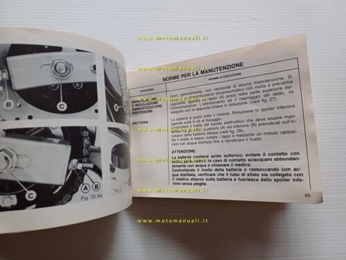 Gilera 125 KZ 1986 manuale uso manutenzione libretto originale italiano