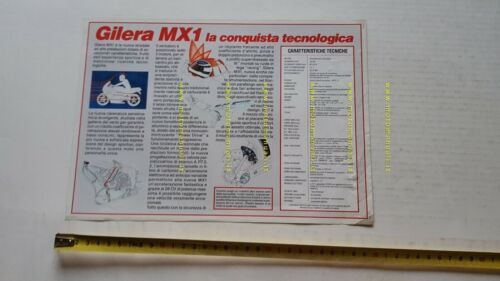 Gilera 125 MX-1 1988 depliant moto originale brochure