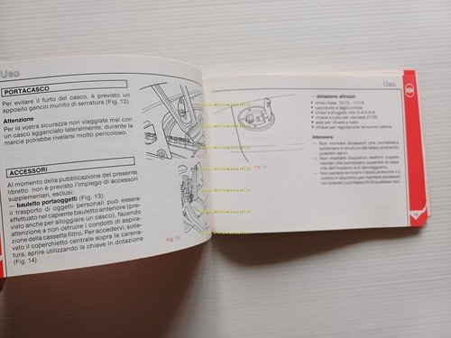 Gilera 125 MX1 1988 manuale uso manutenzione libretto istruzioni originale