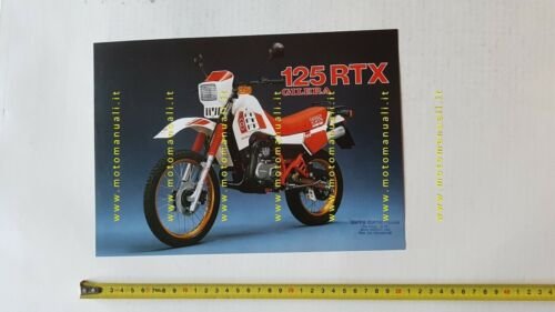 Gilera 125 RTX 1986 depliant originale ITALIANO moto brochure