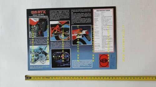 Gilera 125 RTX 1986 depliant originale ITALIANO moto brochure