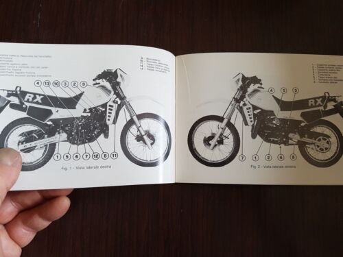 Gilera 125 RX 1984 manuale uso originale moto owner's manual