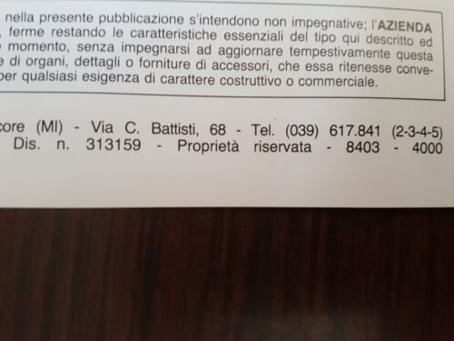 Gilera 125 RX 1984 manuale uso originale moto owner's manual