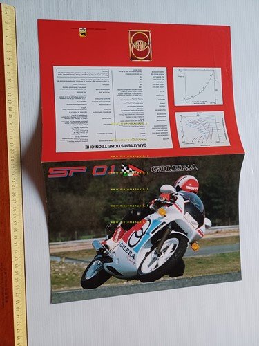 Gilera 125 SP 01 1989 depliant originale italiano