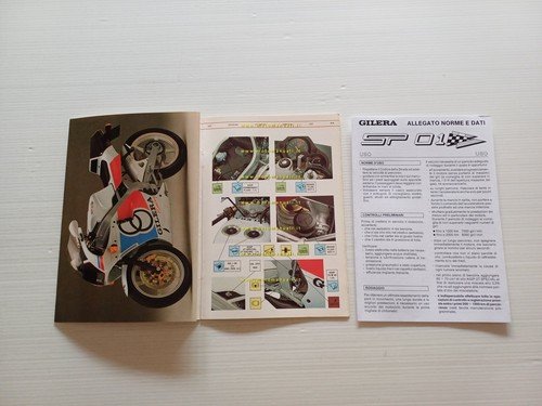 Gilera 125 SP 01 1989 manuale uso manutenzione libretto istruzioni …