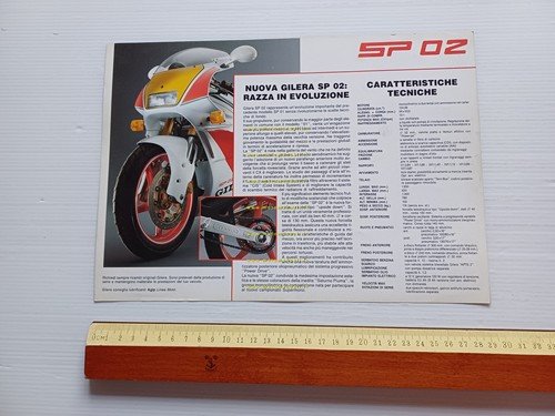 Gilera 125 SP 02 depliant italiano originale