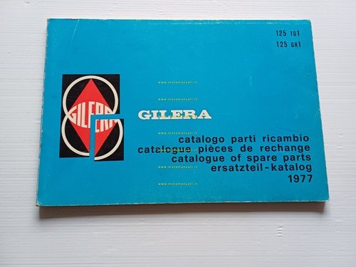 Gilera 125 TG1 - 125 GR1 1977 catalogo ricambi originale