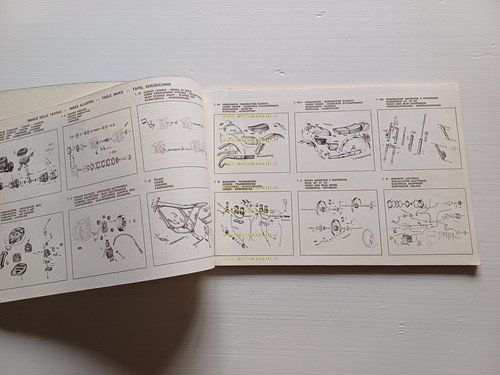 Gilera 125 TG1 - 125 GR1 1977 catalogo ricambi originale