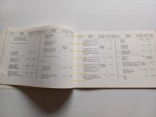 Gilera 125 TG1 - 125 GR1 1980 VARIANTI catalogo ricambi