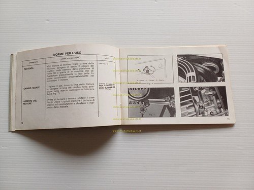 Gilera 125 TG1 - GR1 1977 manuale uso manutenzione libretto …