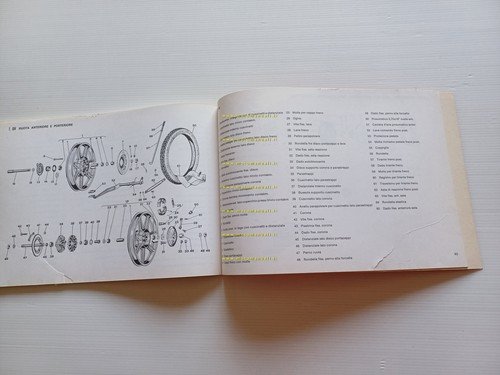 Gilera 125 TG2-TG3 1982 manuale officina + catalogo ricambi workshop+part …