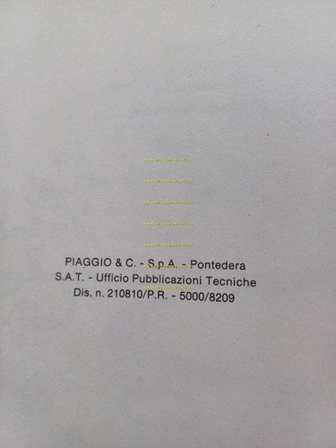 Gilera 125 TG2-TG3 1982 manuale officina + catalogo ricambi workshop+part …