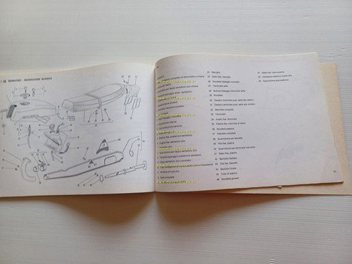 Gilera 125 TG2-TG3 1982 manuale officina + catalogo ricambi workshop+part …