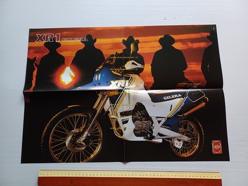 Gilera 125 XR1 - produzione 1988 depliant poster italiano originale