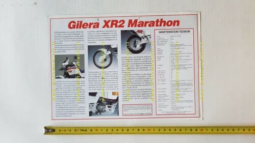 Gilera 125 XR2 Marathon 1989 depliant originale ITALIANO brochure