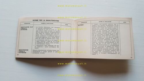 Gilera 150 5V Arcore 1972 manuale uso manutenzione libretto originale