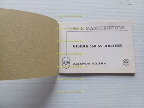 Gilera 150 5V Arcore 1973 manuale uso manutenzione originale owner's …