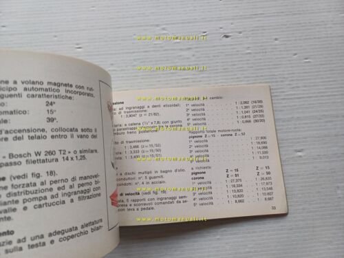 Gilera 150 5V Arcore 1973 manuale uso manutenzione originale owner's …