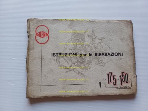 Gilera 150 Giubileo - 175 Giubileo 1962 Manuale Officina italiano …