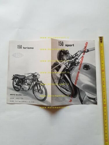 Gilera 150 Sport - Turismo 1953 depliant italiano originale moto …