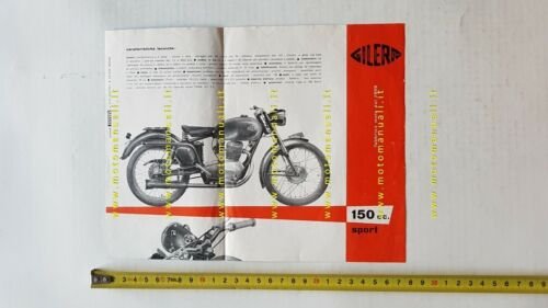 Gilera 150 Sport - Turismo 1954 depliant italiano originale moto …