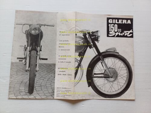 Gilera 150 Sport 1952 depliant italiano originale