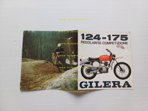 Gilera 175 - 124 Regolarità Competizione 1973 depliant italiano originale
