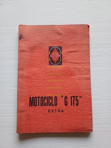 Gilera 175 Extra 1957 manuale uso manutenzione libretto istruzioni originale