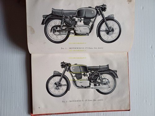 Gilera 175 Extra 1957 manuale uso manutenzione libretto istruzioni originale