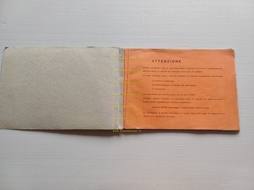 Gilera 175 Giubileo 1961 catalogo ricambi italiano originale