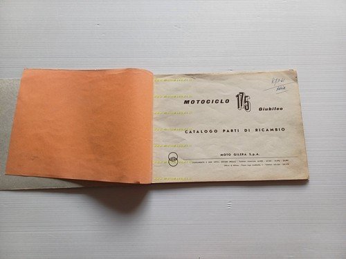 Gilera 175 Giubileo 1961 catalogo ricambi italiano originale