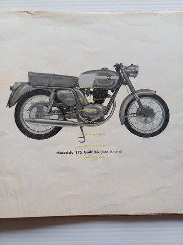Gilera 175 Giubileo 1961 catalogo ricambi italiano originale
