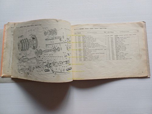 Gilera 175 Giubileo 1961 catalogo ricambi italiano originale