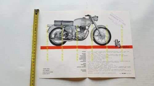 Gilera 175 Giubileo 1961 depliant italiano originale moto brochure
