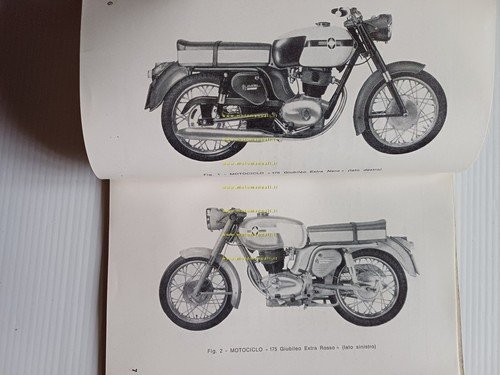 Gilera 175 Giubileo Extra 1962 manuale uso manutenzione italiano originale