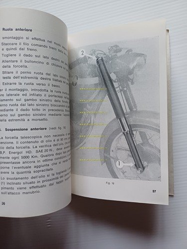 Gilera 175 Giubileo Extra 1962 manuale uso manutenzione italiano originale
