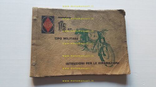 Gilera 175 GT Militare Manuale Officina italiano originale