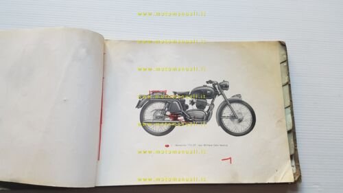 Gilera 175 GT Militare Manuale Officina italiano originale